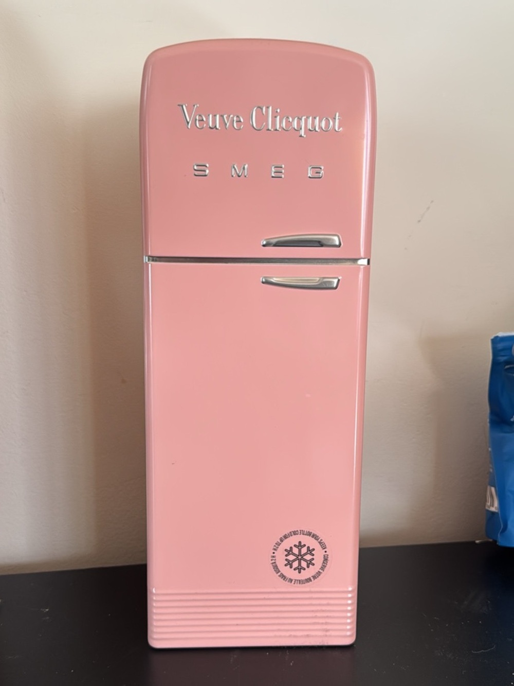 RARE Pink Veuve Clicquot Smeg Fridge Cooler